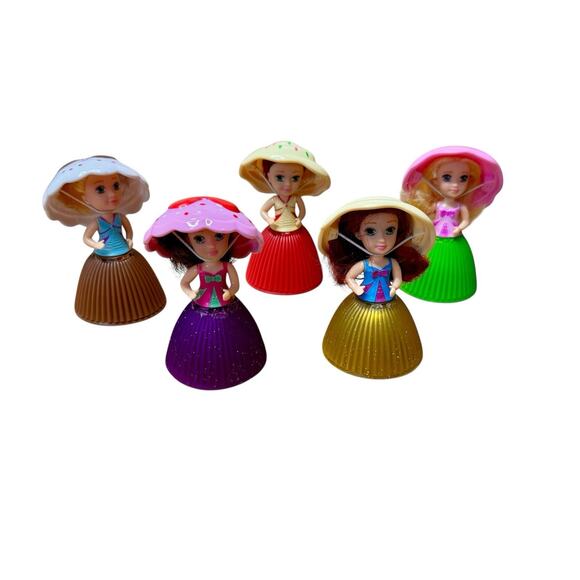 CUPCAKE SURPRISE Vintage 90s 3" Mini Scented Princess Dolls EMCO Bundle Of 5 - Picture 3 of 8
